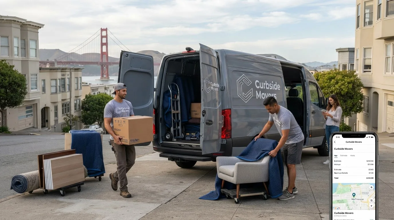 Curbside Movers team serving the Bay Area